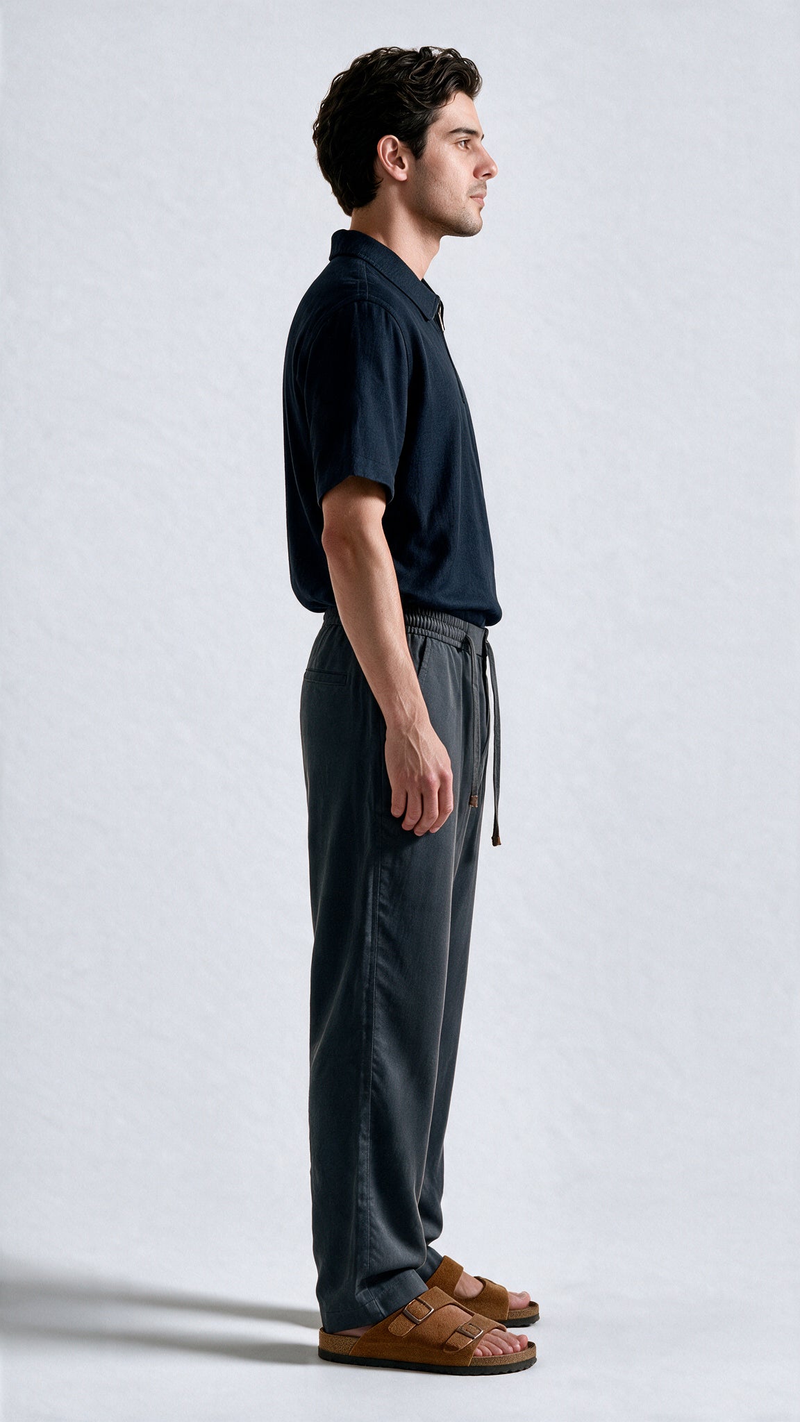 Dress Linen Pant - Charcoal Grey