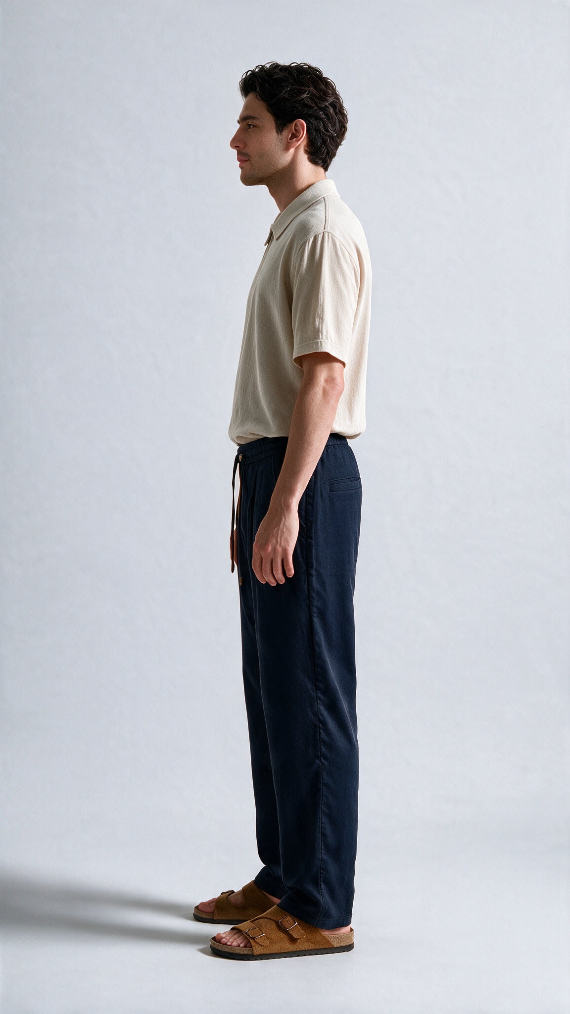 Dress Linen Pant - Space Blue