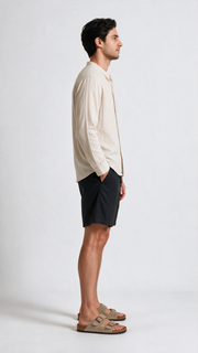 Linen Shorts - Black