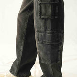 High Rise Straight Fit Cargo