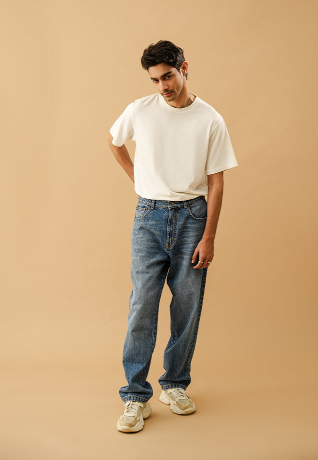 Basic Baggy - Dark Blue Wash