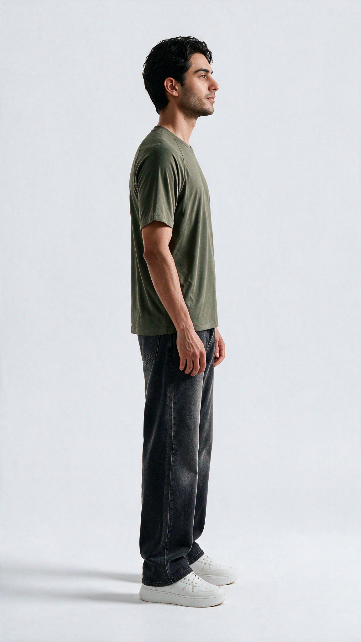 Premium Soft-Touch Tee - Olive Green