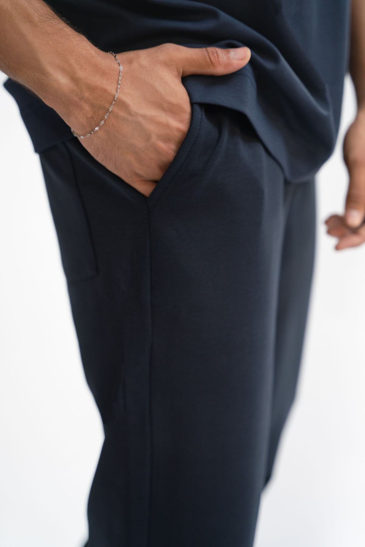 Tapered Fit Sweat Pants - Midnight Blue