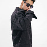 Basic Oversized Jacket - Black