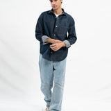 Loose Fit Baggy Trouser - Light Blue