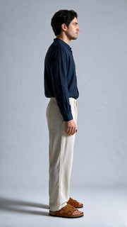 Dress Linen Pant - Moon White