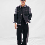 Denim Twin Set - Black & Grey