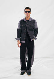 Denim Jacket - Black & Grey
