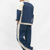 Denim Twin Set - Blue & White