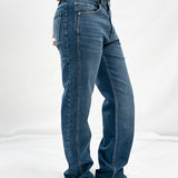 Comfort Slim Fit Technical Jeans - Mid Blue Wash