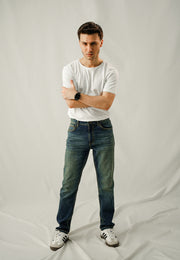 Comfort Slim Fit Denim - Dark Blue Wash
