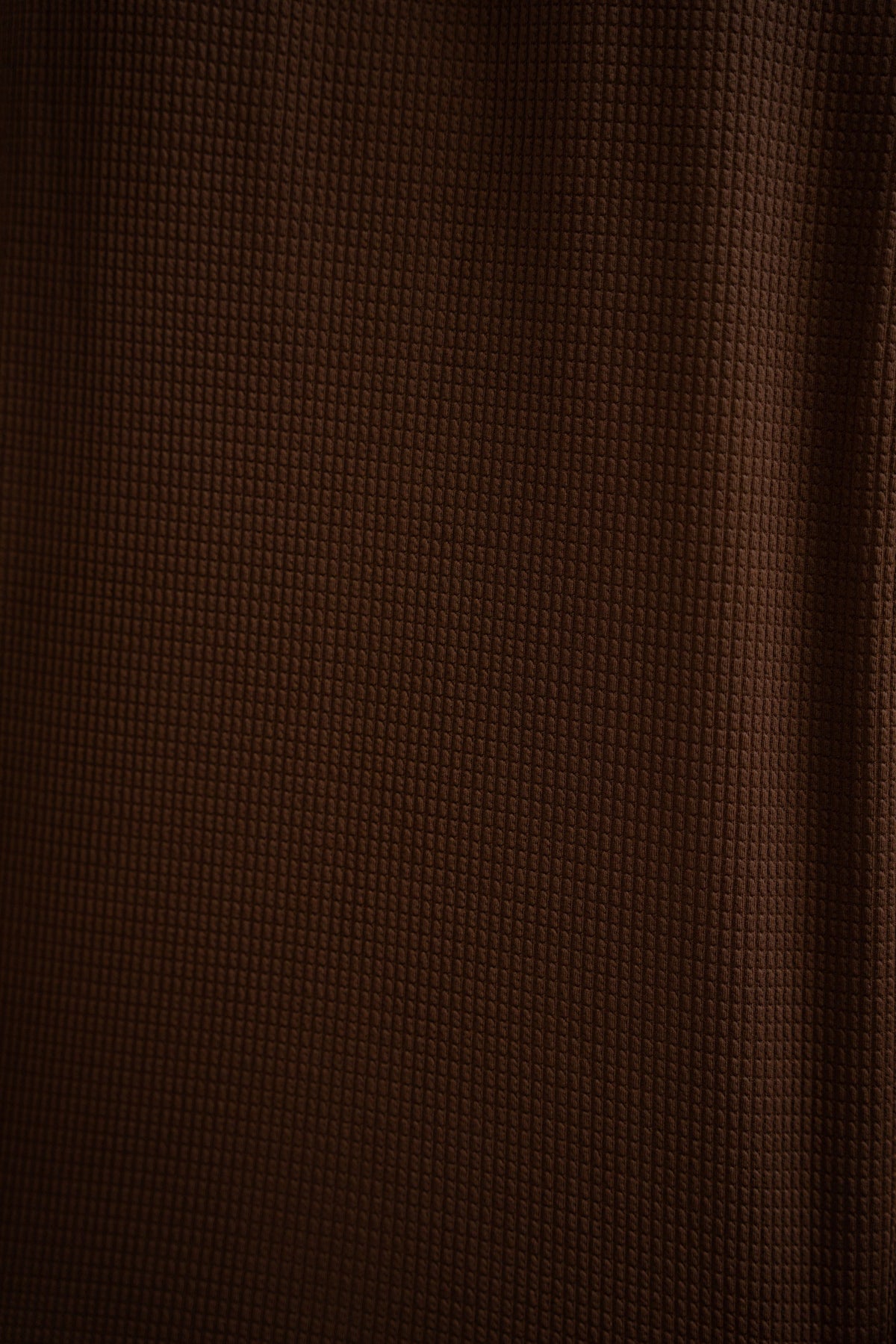 Waffle Knit Twin Set - Chocolate Brown