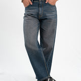 Basic Straight Fit Jeans - Dark Blue Tint