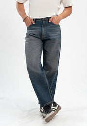 Basic Straight Fit Jeans - Dark Blue Tint