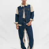 Denim Twin Set - Blue & White