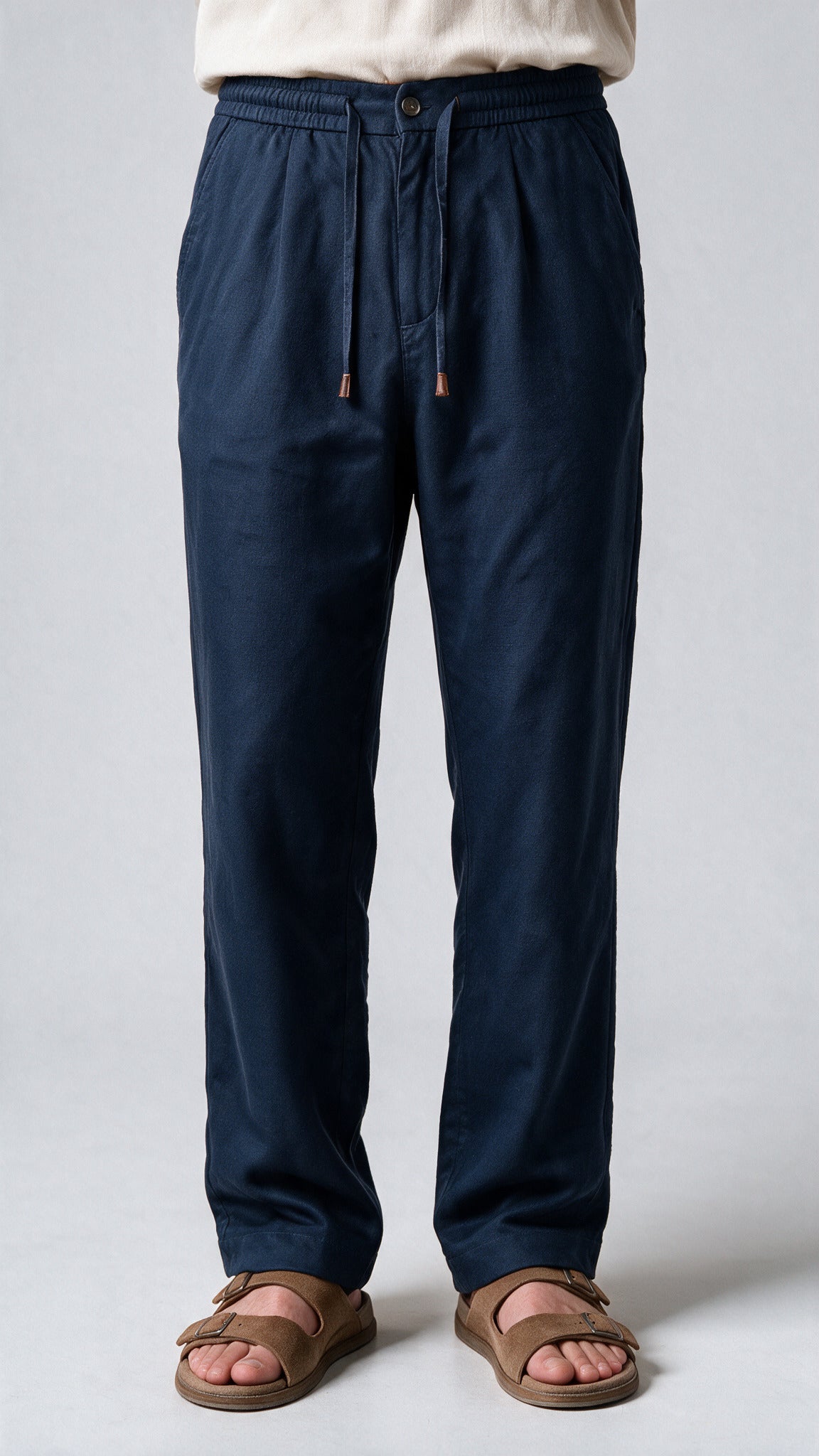 Dress Linen Pant - Space Blue