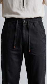 Dress Linen Pant - Black