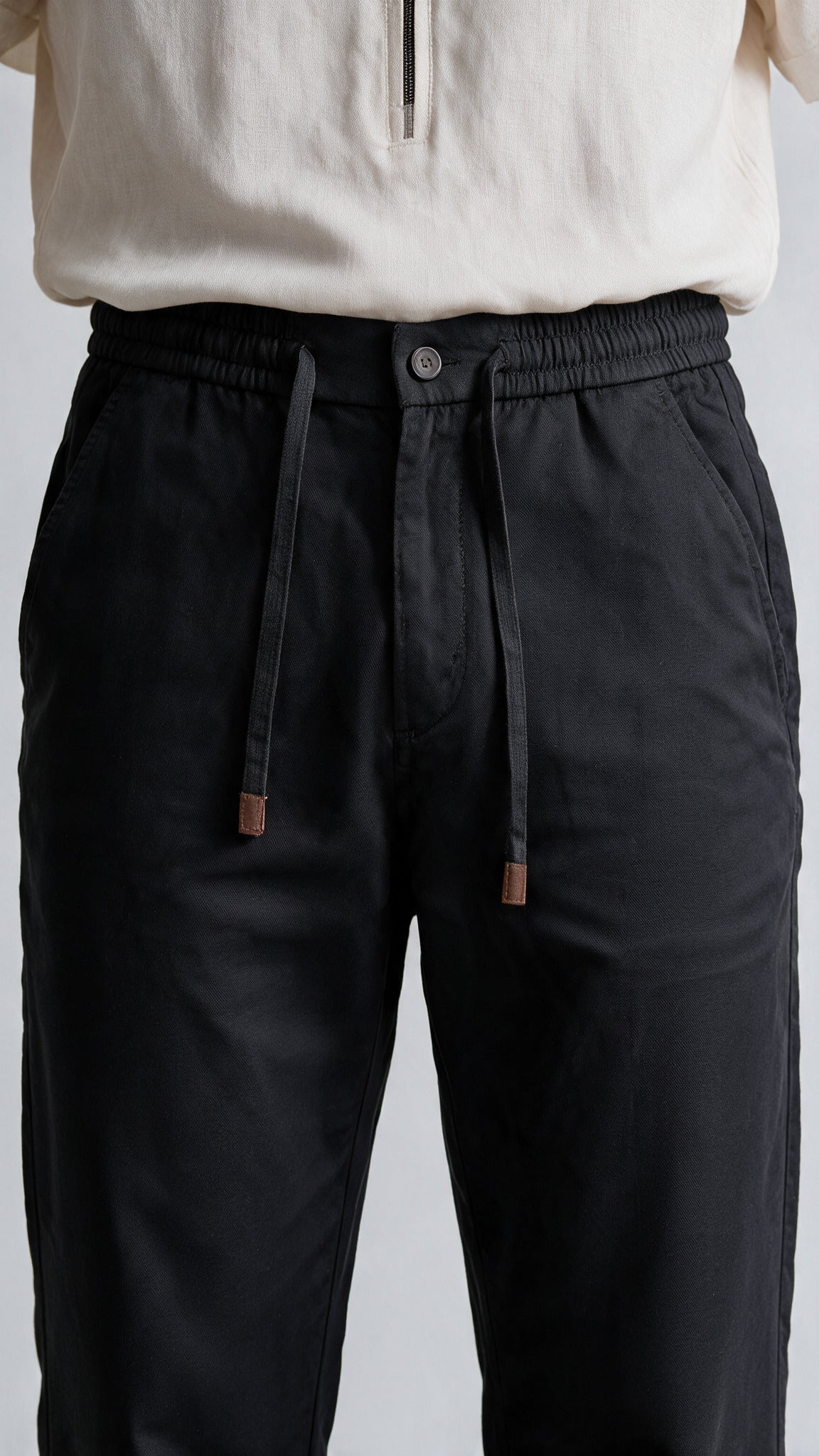 Dress Linen Pant - Black