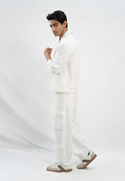 Denim Twin Set -  White
