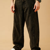 Barrel Fit Jeans - Black Stone Wash