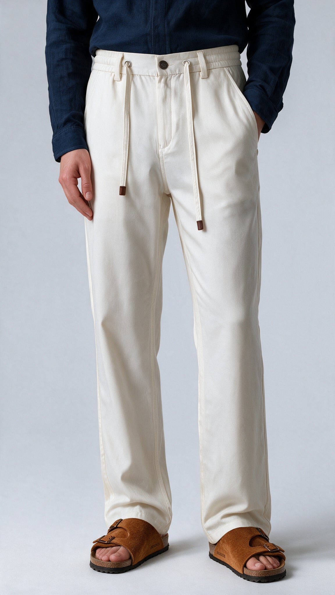Dress Linen Pant - Moon White
