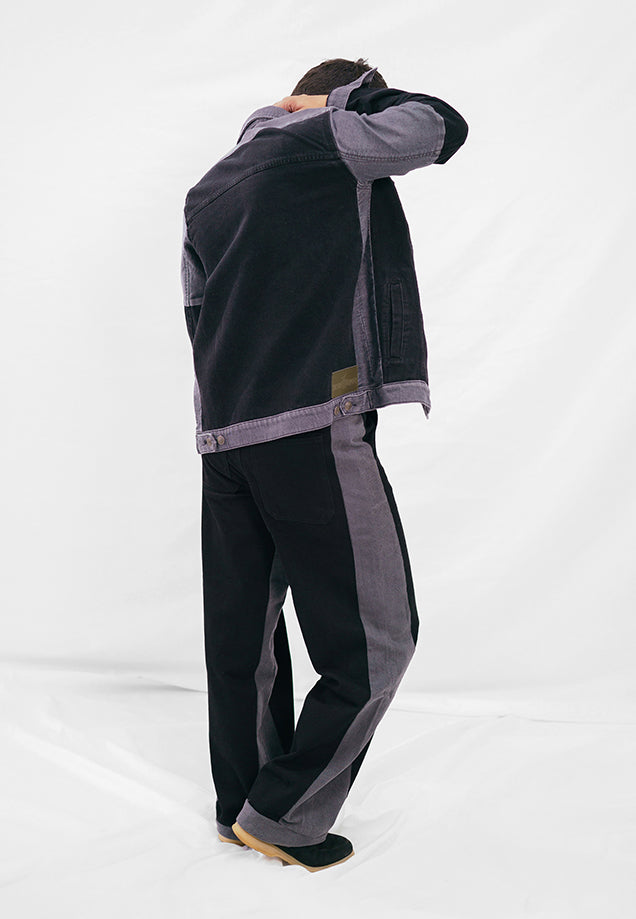 Denim Jacket - Black & Grey