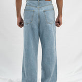 Loose Fit Baggy Trouser - Light Blue