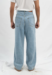 Loose Fit Baggy Trouser - Light Blue