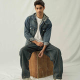 Barrel Fit Jeans - Blue Tint