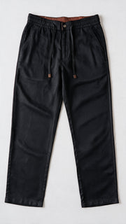 Dress Linen Pant - Black