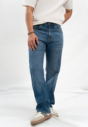 Comfort Slim Fit Technical Jeans - Mid Blue Wash