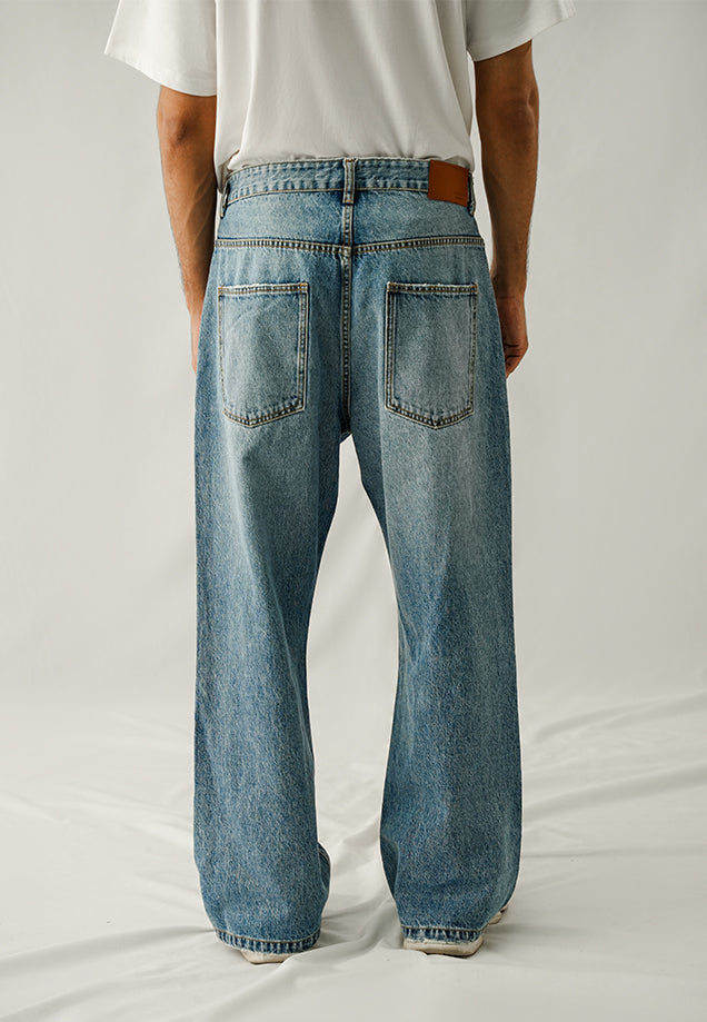 Basic Baggy - Mid Blue Wash