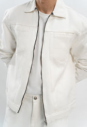 Denim Twin Set -  White