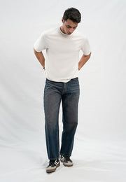 Basic Straight Fit Jeans - Dark Blue Tint