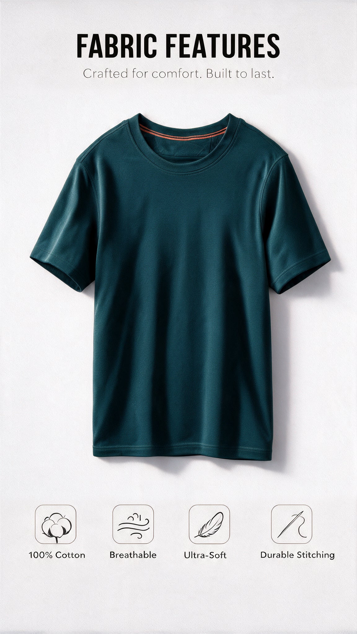 Premium Soft-Touch 
Tee - Ocean Green