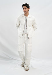 Denim Twin Set -  White