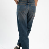 Basic Straight Fit Jeans - Dark Blue Tint