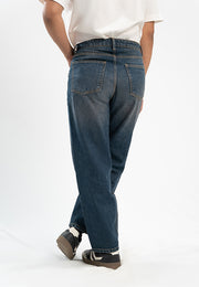 Basic Straight Fit Jeans - Dark Blue Tint