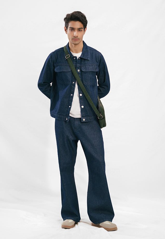 Raw Denim Jacket - Blue
