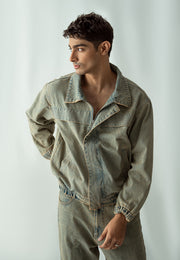 Biker Jacket - Pale Blue