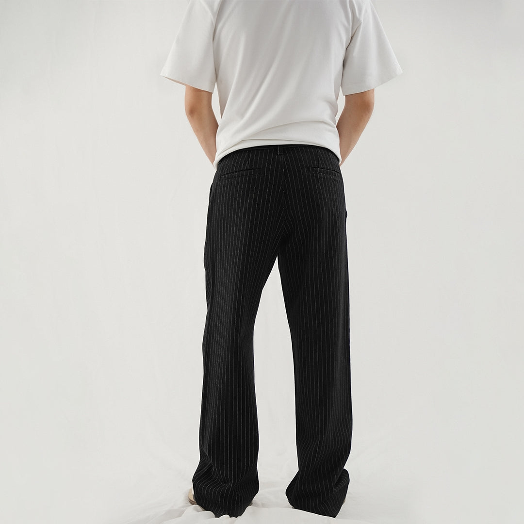 Stripe Denim - Straight Fit Jeans