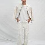 Denim Twin Set -  White