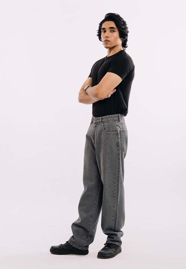 Baggy Fit Jeans - Grey Wash