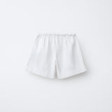 CASUAL DRAWSTRING SOFT DENIM SHORT - WHITE