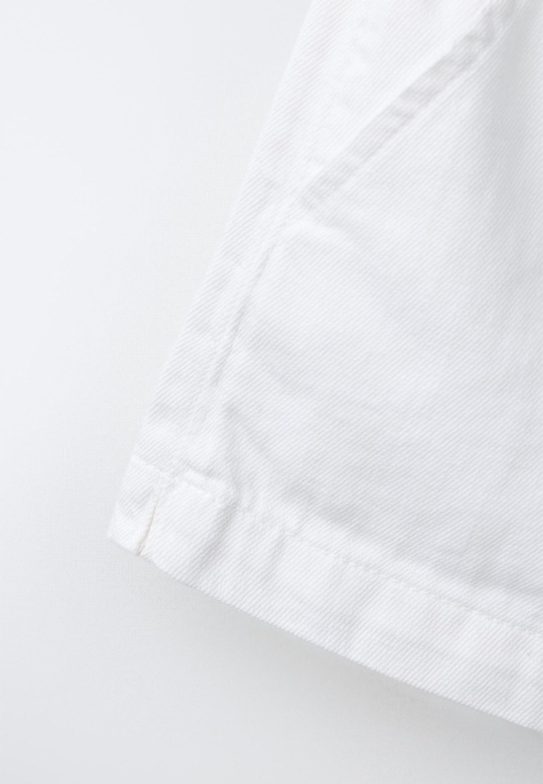 CASUAL DRAWSTRING SOFT DENIM SHORT - WHITE