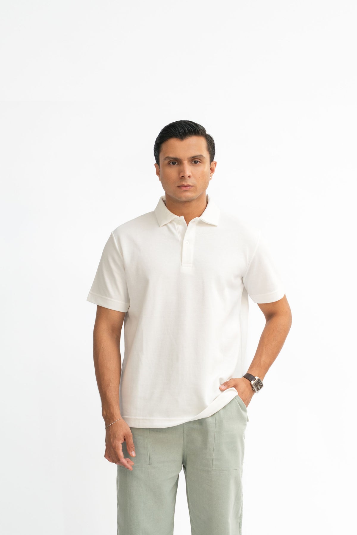 Classic Polo Shirt - Eternal White