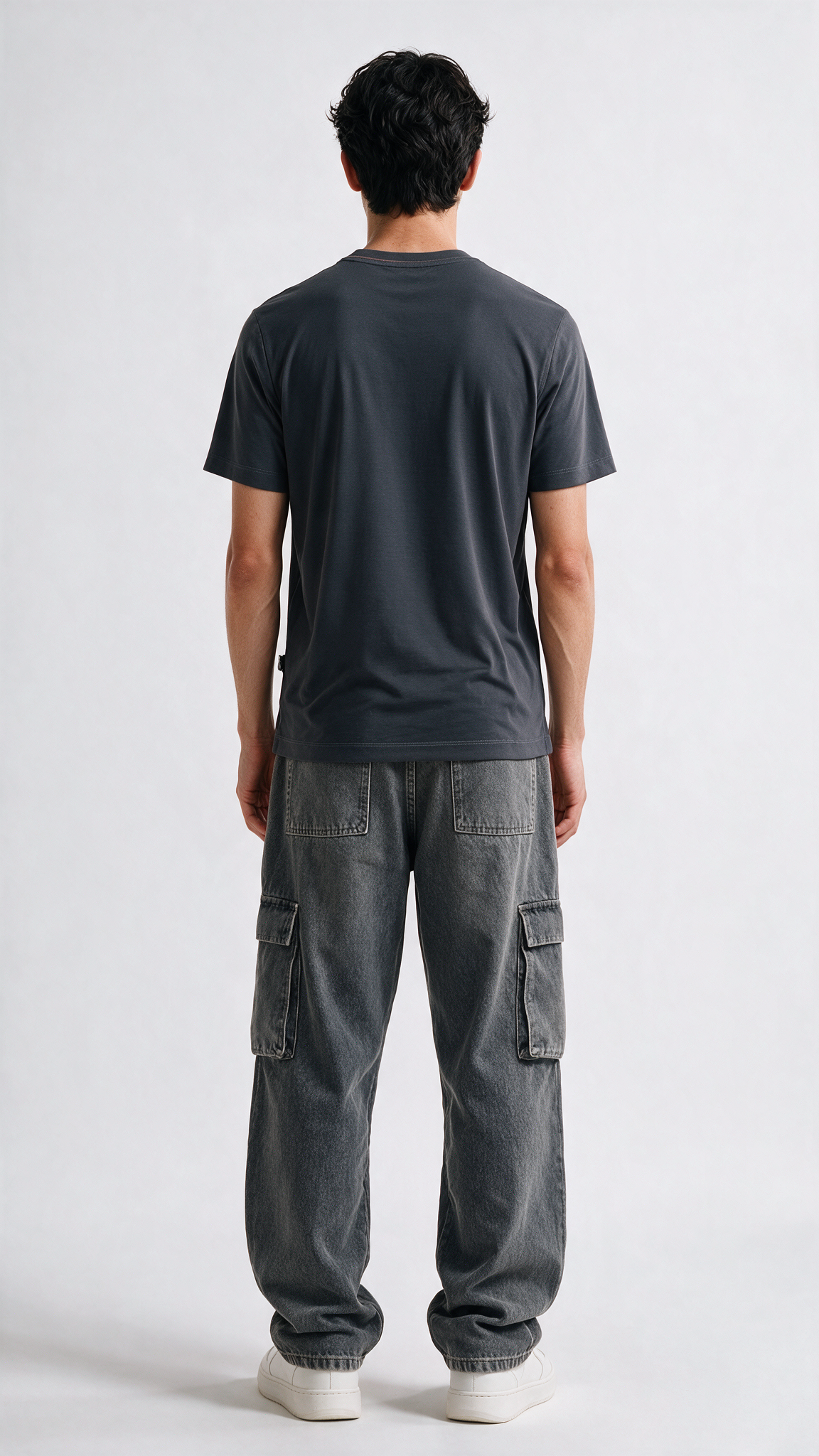 Premium Soft-Touch 
Tee- Pebble Grey