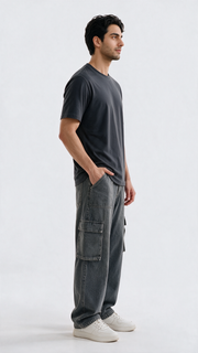 Premium Soft-Touch 
Tee- Pebble Grey