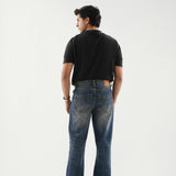 Straight Fit Wide Leg - Dirty Dark Blue