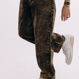 Baggy Fit Jeans - Distressed Over Dyed